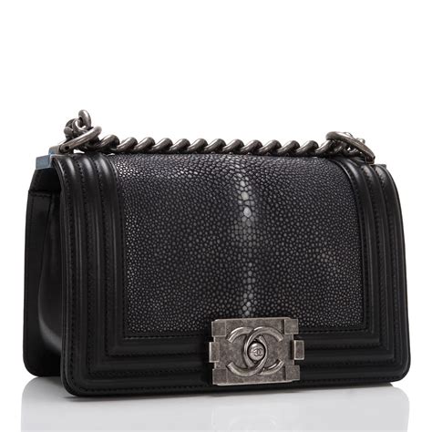 chanel stingray boy bag black|boys Chanel handbags.